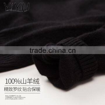 Trend Winter Cashmere Sweater Women Black V-neck Knit Pullover photo-4