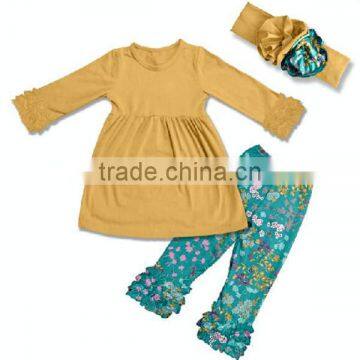 Toddler Girl Boutique Outfits Kids Winter 2017 Christmas Clothing Sets Red Stripe Kid Clothes