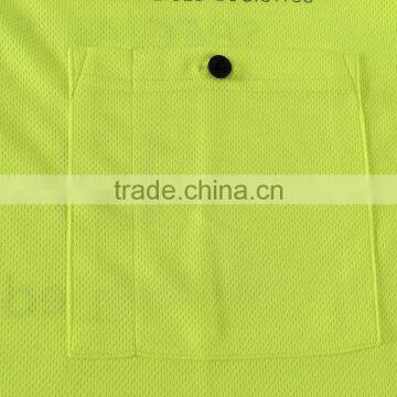 Mens Two-tone Flourescent AS/NZS High Visibility Reflective Chinastar Safety Polo Shirt photo-6