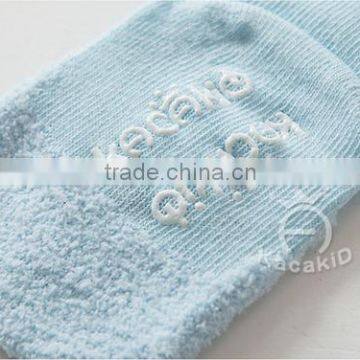 Cute Baby Cotton Socks, Silicone Print Baby Socks photo-6
