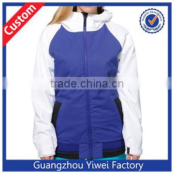 2014 Custom Purple & White Women's Snowboard Jacket With Good Quality