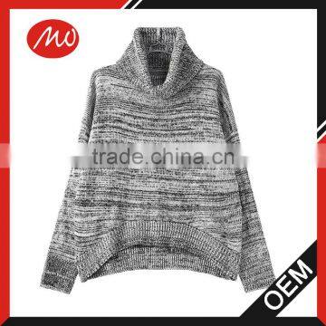 Women's fully fashioned drawstring Marled Sweater