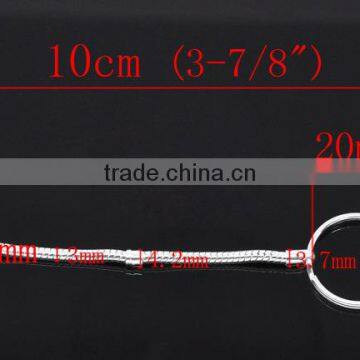 Wolesale 5 PCs Silver Plated Key Chain&Key Rings For European Beads 10cm photo-2