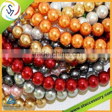 Glass Pearl Beads With Various Sizes,Colorful Glass Pearl Beads photo-2