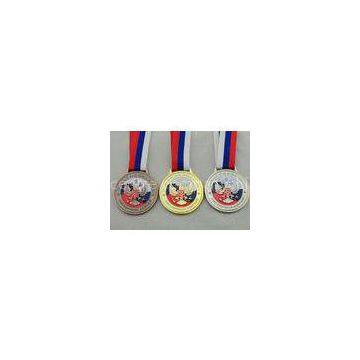 Die Casting 3D Boxing Ribbon Medals with High 3d And High Polishing for Company Promotional Gift