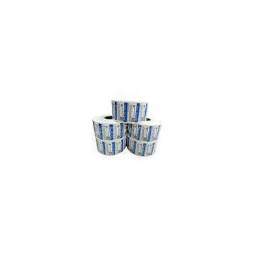 Customized Adhesive Paper QR Code Sticker , Zebra Barcode Labels With Logo