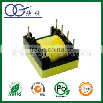 EE19 wind turbine transformer with double slot,horizontal,pin2+2
