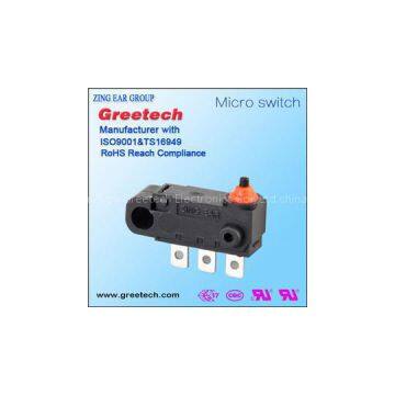 Greetech G3 Pin Plunger Long Solder Terminal M3 Screw Hole And Posts Waterproof Micrwo Switch
