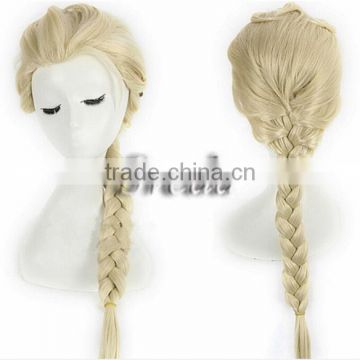 Hot Movie Frozen Wig Frozen Elsa wig cosplay wig for kids & adult