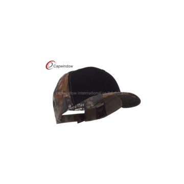 Black Two Tone Mossy Oak Camper Cap / Camouflage Baseball hats with Cotton and Polyester