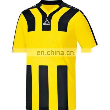 2017 High quality club strip polyester sublimation men's balck o neck barcelona soccer jersey