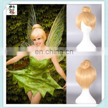 New Anime Tinker Bell Blonde Golden Hair Cosplay Wigs HPC-0008