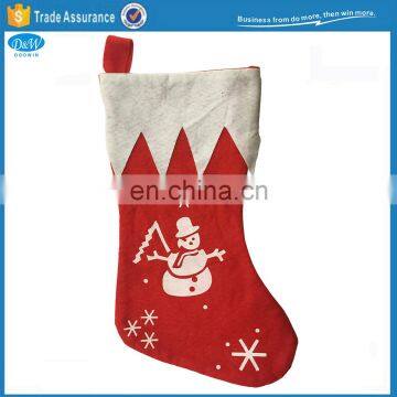 Non Woven Material Snowman Printing Christmas Stocking
