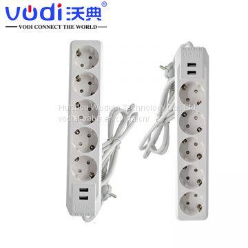 Factory Wholesale surge protector power strip with usb power strip with usb eu powerstrip usb charging port