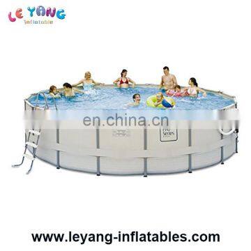 Summer deep metal frame pool / swimming pool / round intex adult swimming pool for sale