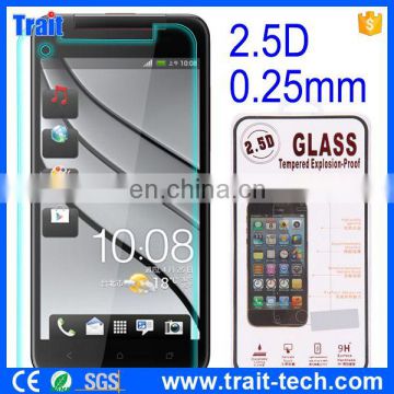 Cheap Price 0.25mm 2.5D Tempered Glass Screen Protector for HTC Butterfly3