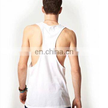 T-MV502 Mans Light Grey Gym Wear Modal Stringer Tank Top photo-5