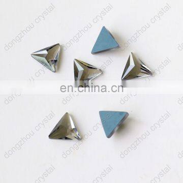 DZ-1069 flat back triangle cut crystal rhinestones for jewelry