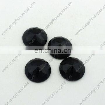 Machine Cut Black Flatback Crystal in Bluk For Wholesale