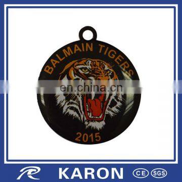 2015 tiger trolley coin keyring with epoxy coating