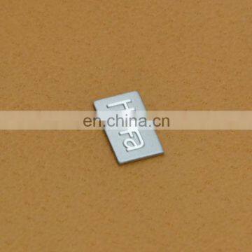 Factory price and perfect appearance custom engraved logo metal plate