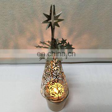 Personalized Etching Metal Decorative Candle Holder