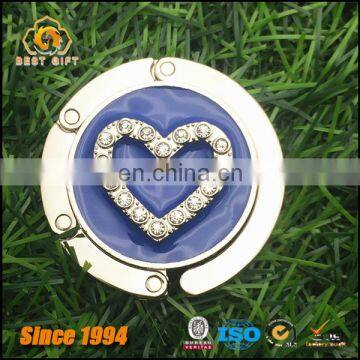 OEM Heart Logo Jewelry Restaurant Folding Purse Hook