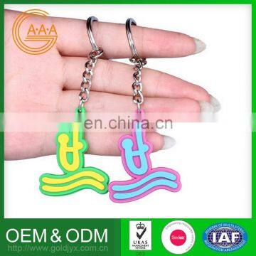 2016 Newest Factory Direct Price Oem Odm Rubber Keychain Various Shapes New Design Silicone Rubber Key Ring