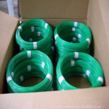 plastic PVC PE coated galvanized iron wire for consumer product packing daily binding