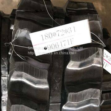 180x72x31 high performance excavator parts rubber tracks with steel and fiber inside