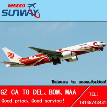 Air Freight from Guangzhou to Delhi/Bombay/Chennai, India by CA with cheap price