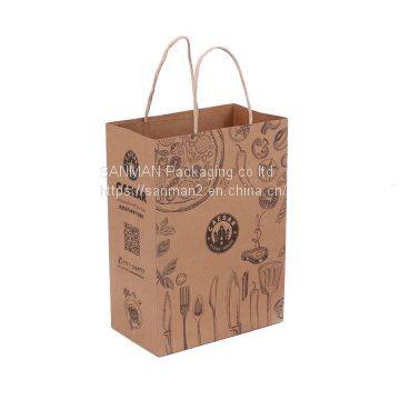 Stand up kraft paper craft gift bag