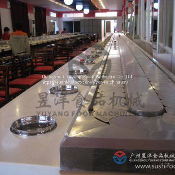 Stainless steel restaurant hot pot conveyor belt