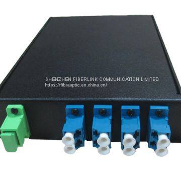 1x4 Fiber PLC Splitter with Standard LGX Metal Box(FLK-LGX-SP104)