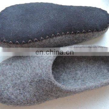 Wholesale 100 % Polyester Nonwoven Felt Natural Warm Handmade Wool Felt Shoes photo-2