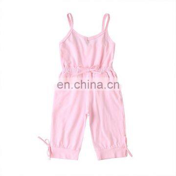 1-6T Baby Girl Strap Rompers Toddler Kids Girl Solid Color Jumpsuit Summer Sweet Girls Bodysuit Plain Romper photo-5