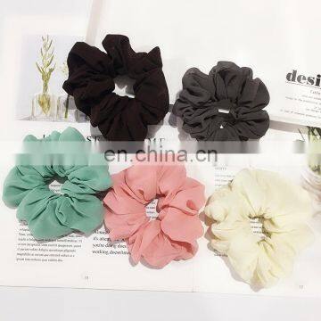 Classical Design Women Hair Accesorios Pelo Female Hair Tie Scrunchie Ponytail Hair Holder Rope Chiffon Headwear photo-3