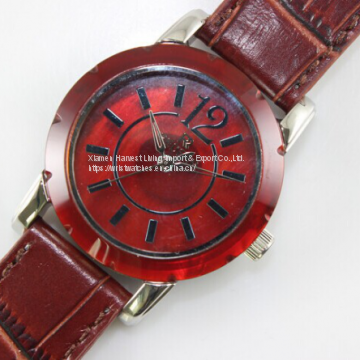 Ladies Wrist Watch Beaded Bracelet Style Aqua Agate Crystal Charm New photo-2