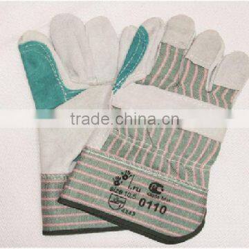 high quality leather gloves with double palm