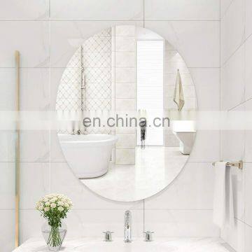 High Quality 3mm Float Glass Beveled Oval Silver Mirror for Office