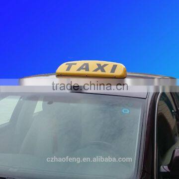 2015 hot shape strong magnet taxi dome sign