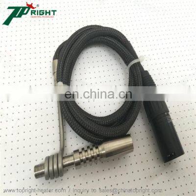 Electric 8mm nail heater coil heater e dab nail with titanium nail