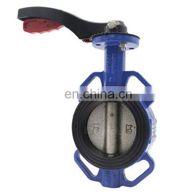 Bundor Dn150 Universal Wafer Butterfly Valve With Hand Lever