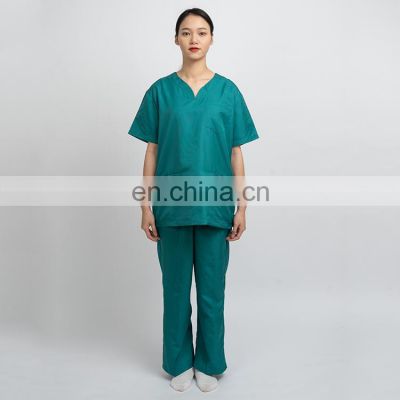 Wholesale high quality High elasticity slim with button design for dentists and nurses uniform medical uniforms with pocket