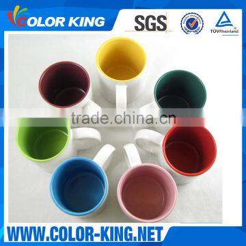 Manufacturer Wholesale 11oz Top Grade Inner Colourful Ceramic Sublimation Mug