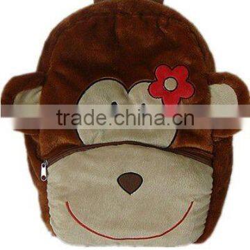 16*12inch plush monkey kids backpack