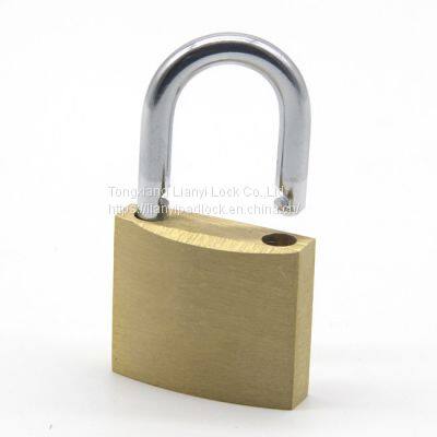 Cheap anti-theft solid brass good quality safety 20mm small cute padlock heavy duty brass padlock