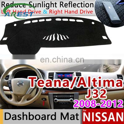 for Nissan Teana J32 2008~2012 Altima Anti-Slip Mat Dashboard Cover Pad Sunshade Dashmat Protect Accessories 2008 2009 2010 2011