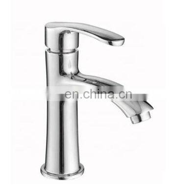 Single Handle Cold Water Basin Faucet Chrome Plated Zinc Alloy Bathroom Basin Sink Tap Faucet