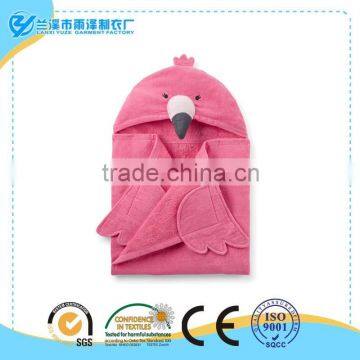 Flamingo Hooded Towel For Kids